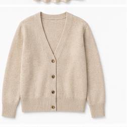 Womens Beige Cardigan